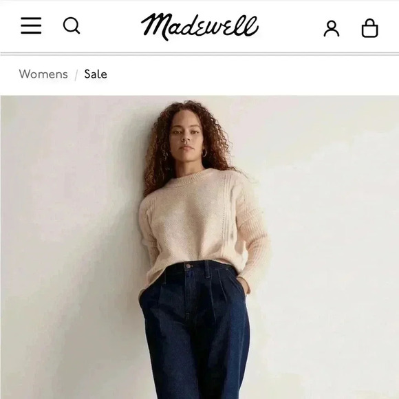 Madewell Cable Pullover Sweater - Size M - Picture 3 of 9